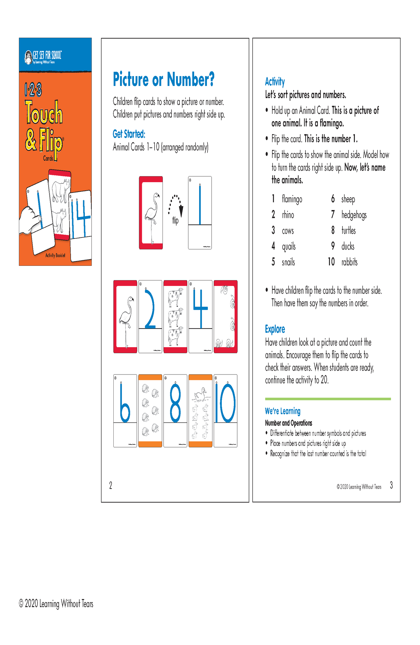 1-2-3 Touch & Flip® Cards