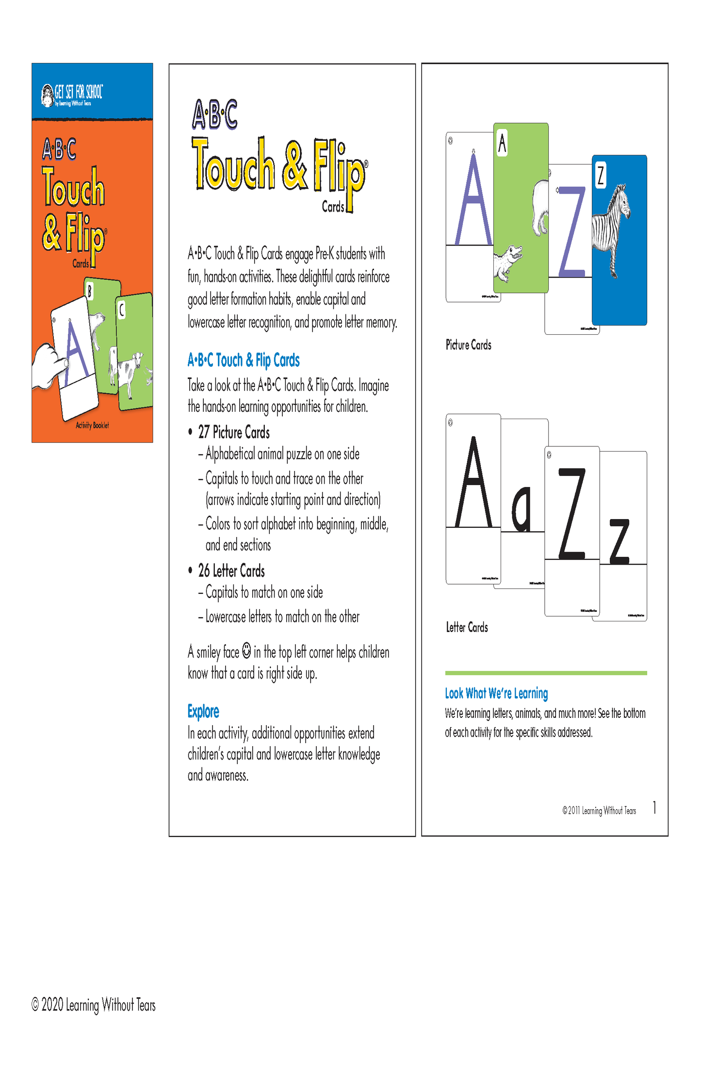 A-B-C Touch & Flip Cards (Spanish)