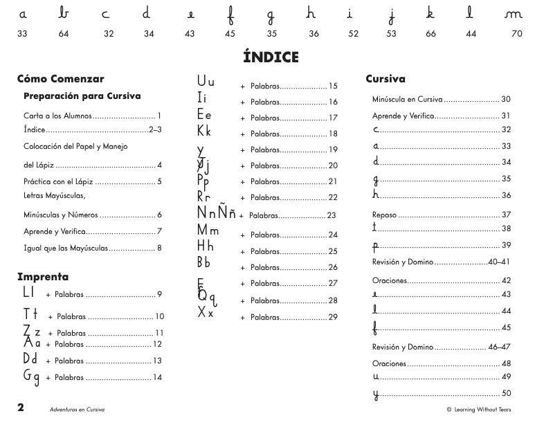 Workbook: Aventuras en Cursiva (Spanish)