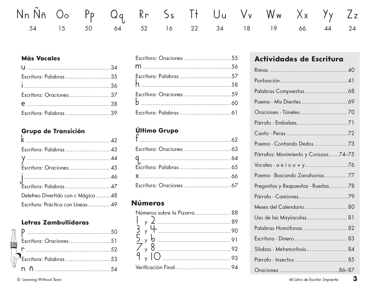 Workbook: Mi Libro de Escribir Imprenta (Spanish)