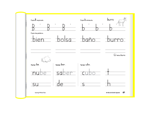 Workbook: Mi Libro de Escribir Imprenta (Spanish)
